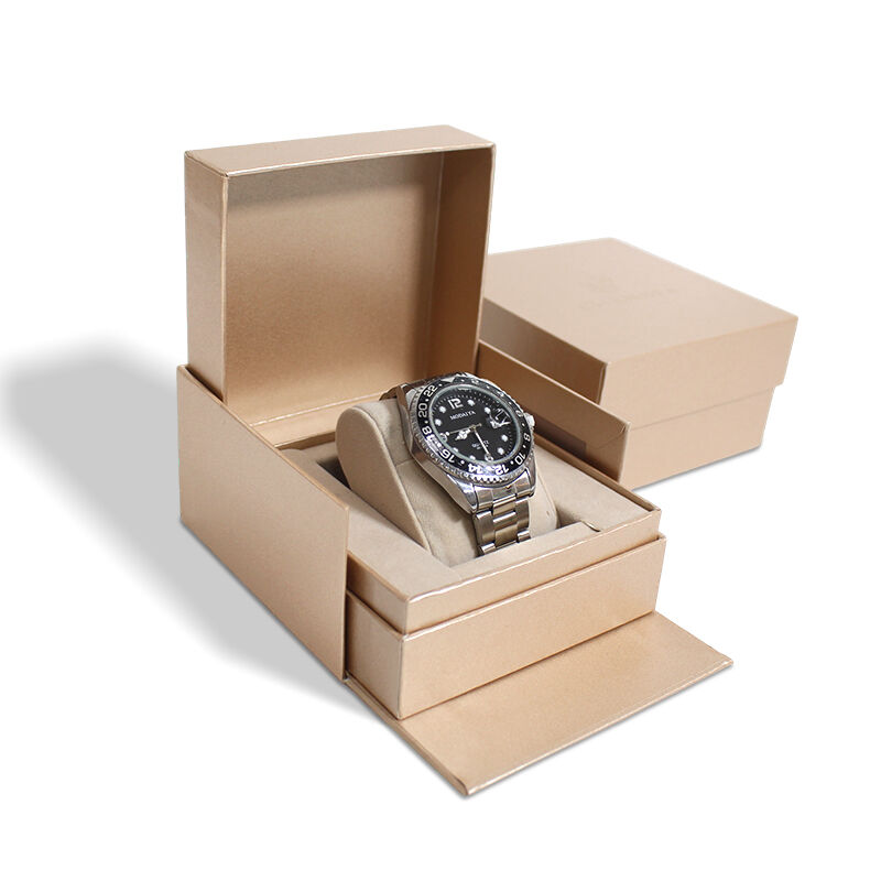 Óra Kivehető Fedeles Doboz Nyakláncot Tartóval EVA Bársony Beépítéssel