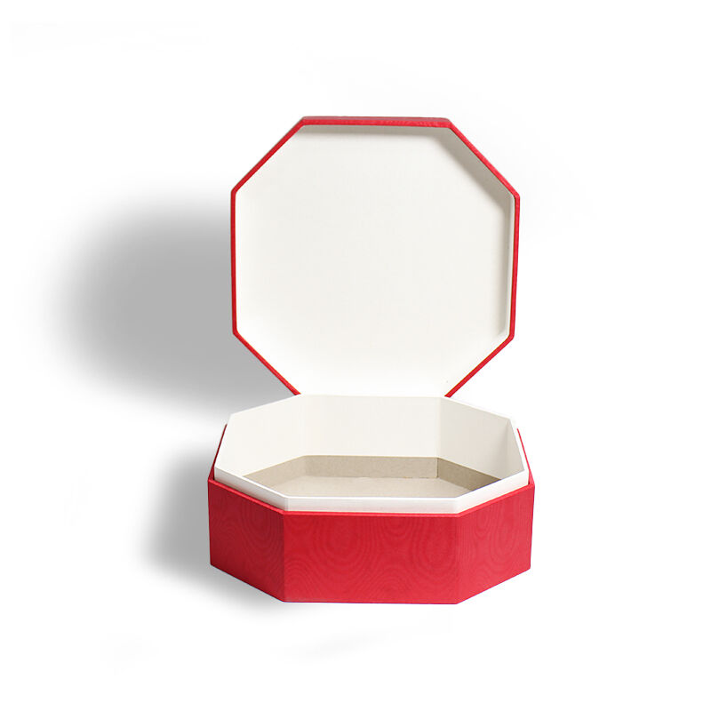 CF Scatulae Cardinae Rigidae Hexagonae Bistratim Impressae Personalizatae pro Nataliciis Donis Gemmis