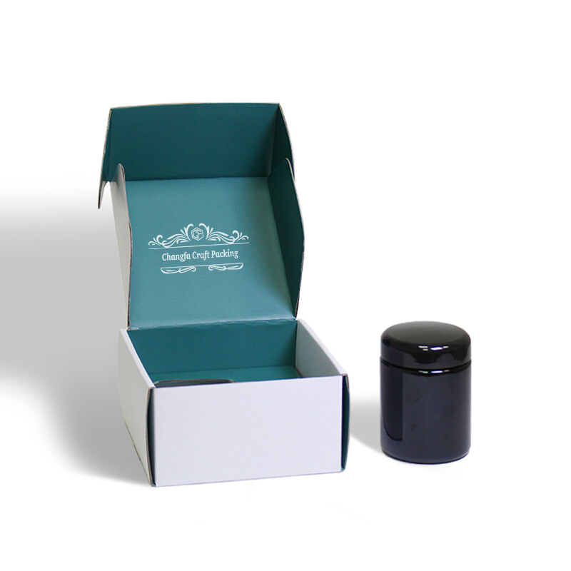 CF Custom Logo Embossed Laminated Recyclable Cosmetic Perfume Bottlo Boxes Customizable Size Shape Paperboard Box