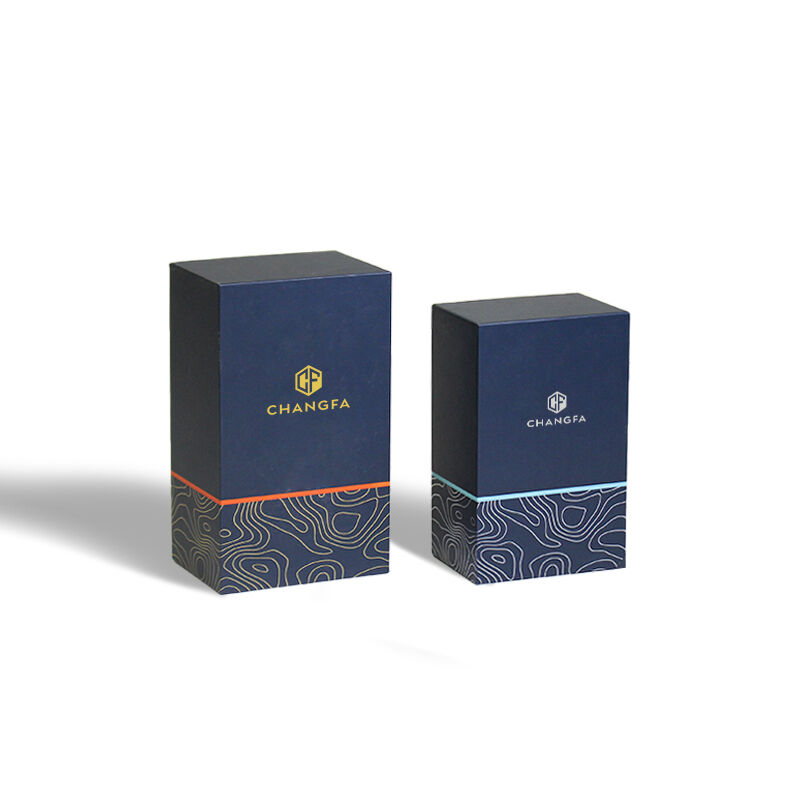 CF Perfume Bottle Gift Paper Box Recyclable Eco-Friendly Elegant Essential Oil Rigid Packaging Box with Foam Insert