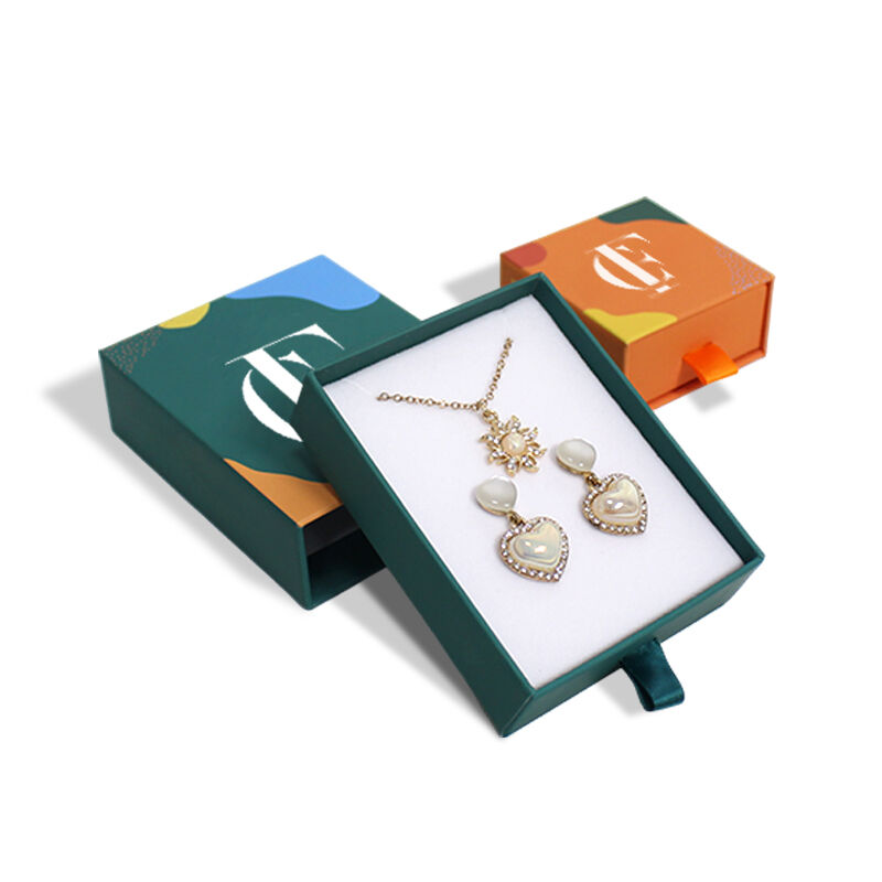 CF Πολυτελής σκληρή συσκευασία κουτιού κοσμημάτων με συρτάρι