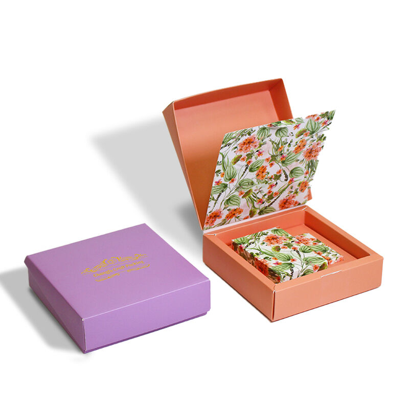 CF Индивидуальная пастельная подарочная коробка-раковина с цветочным внутренним покрытием, премиальная упаковка из картона для подарков и презентаций
