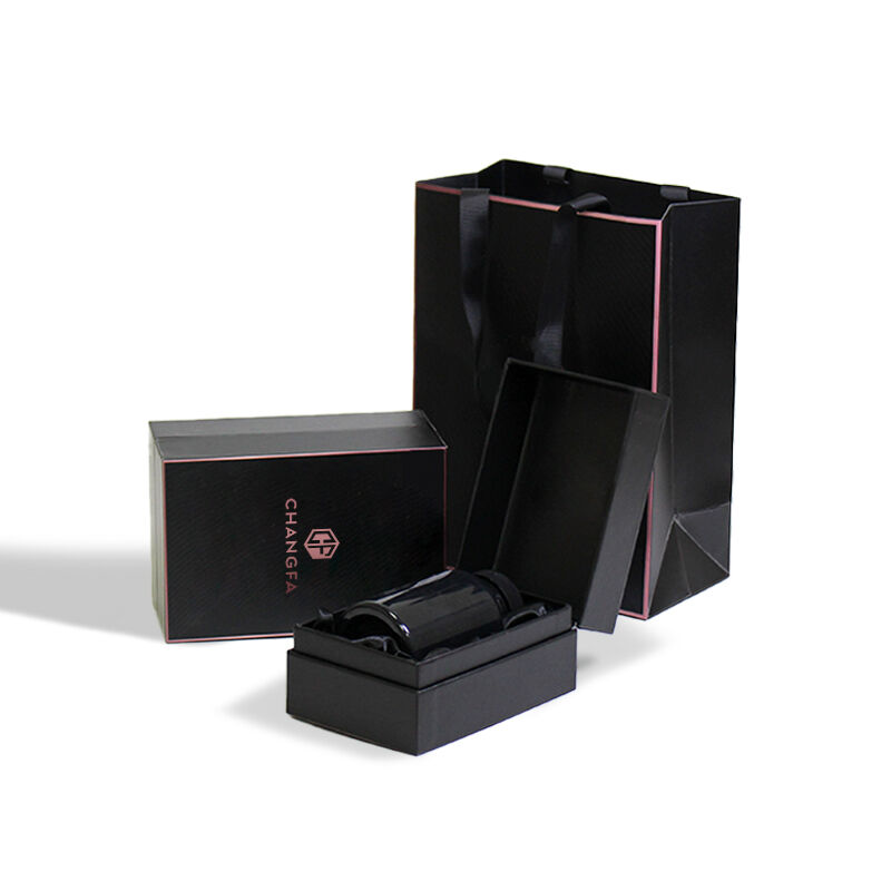 CF Подарочная коробка с откидывающейся крышкой и атласной подкладкой, премиальная упаковка из картона с логотипом и соответствующим подарочным пакетом для люксовой подарочной упаковки