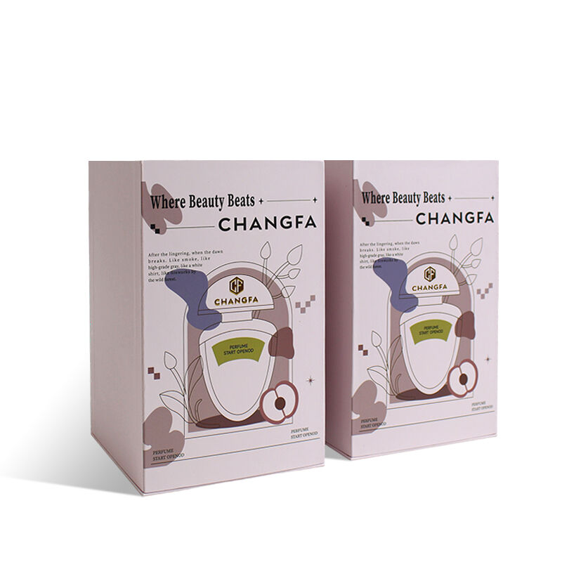 Parfume-foldbar, aftagelig lågeæske med EVA-samtsætning