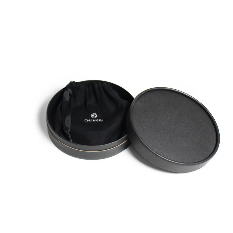 CF Scatulae Muneris Chartaceae Luxuosa Impressione Logo Elegantia Cylindrica Imbuentur