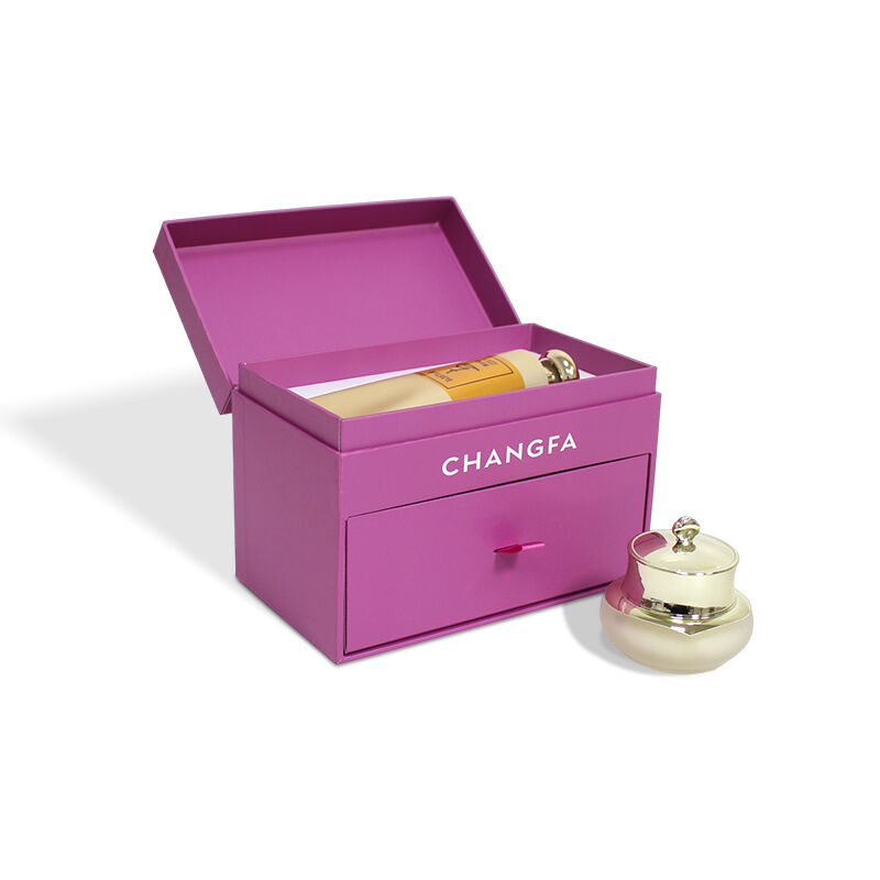 Cosmetic Set Drawer Clamshell Box With EVA velvet insert