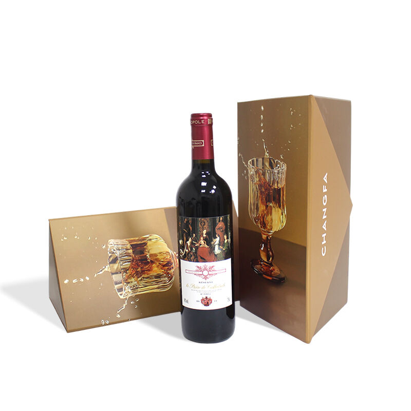 Viini magneettinen kolmio-paperilahjalaatikko, EVA-vaahtomuovi sisällä