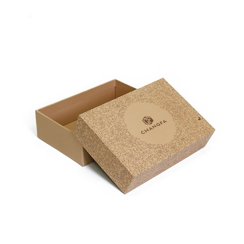 CF Csomagolás Egyszerűsített Természetes, Rustikus Színű Teljes Fedelű Doboz Merev Papírdoboz Karton Ajándékdoboz Ajándékokhoz