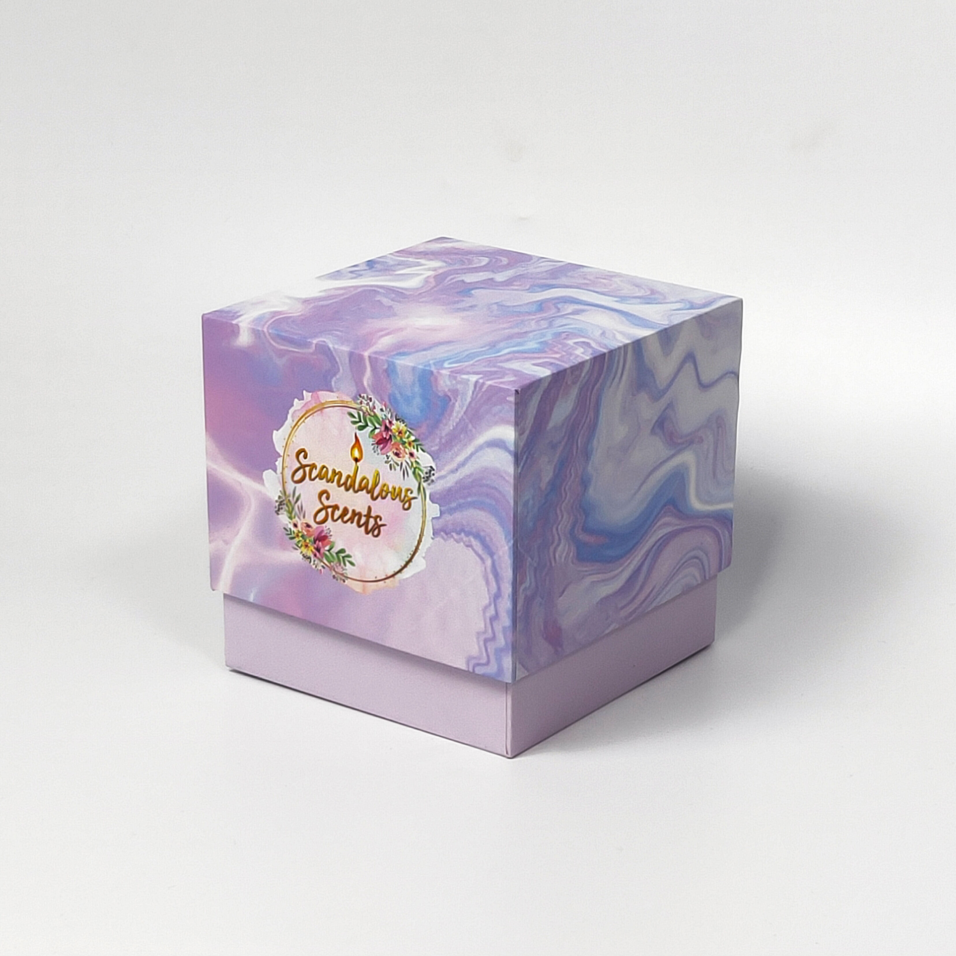 Economic Beautiful 'Lavander' Rigid Candle Gift Box Professional Manufacture