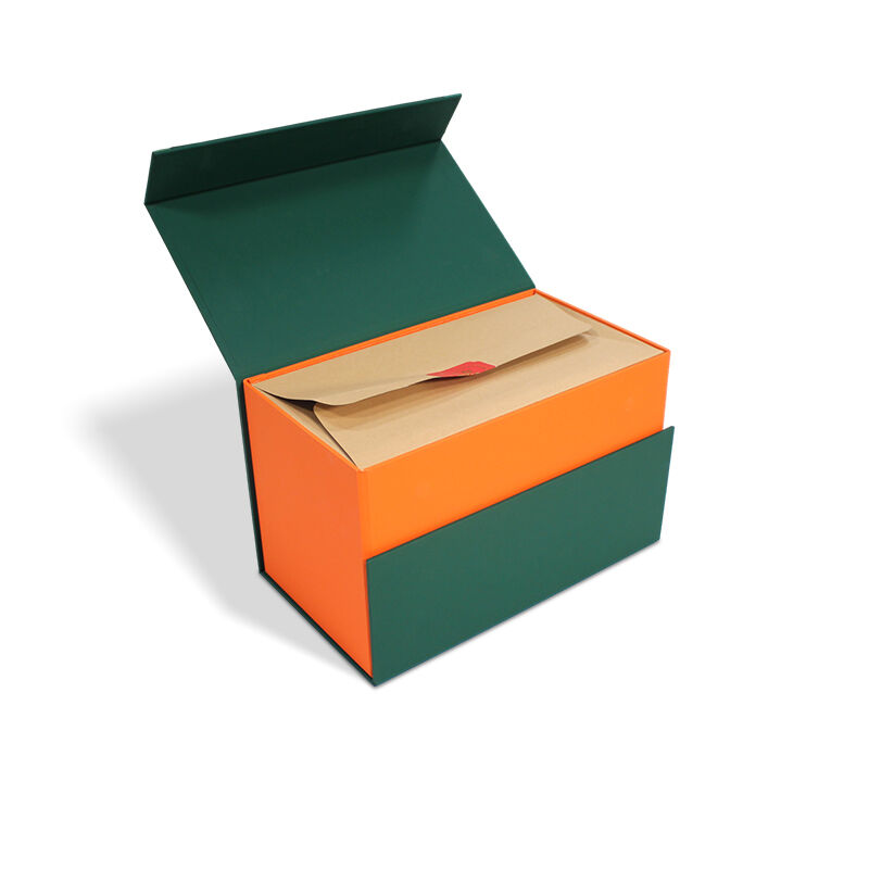 CFフリップトップマグネットクラムシェルギフトボックス