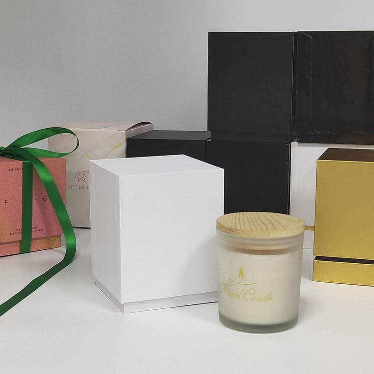 White Blank Good Price Luxury Rigid Candle Box Packaging