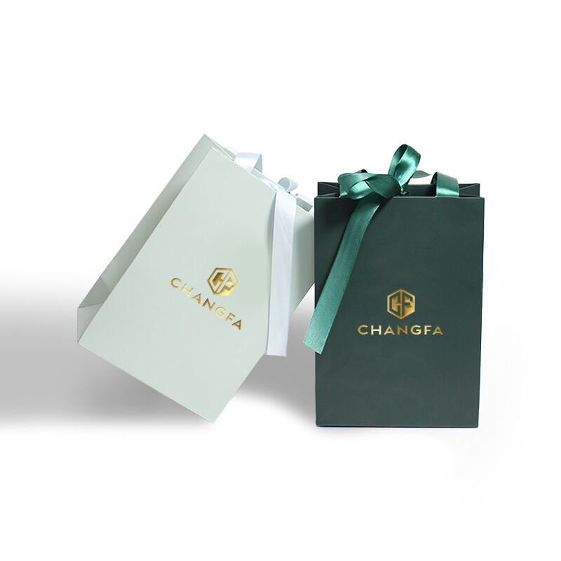 CF Роскошные подарочные бумажные пакеты для покупок, упаковка и печать на художественной бумаге для упаковки одежды и ювелирных изделий