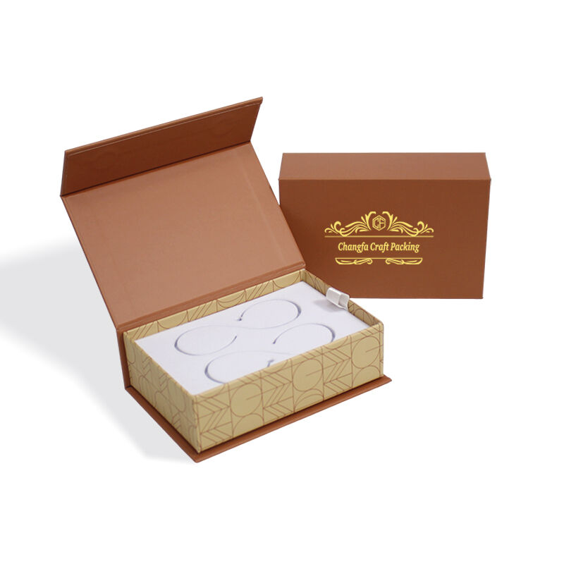 Caixa de Presente de Papelão Luxuosa em formato de Concha com Ímã e DIY para Embalagem de Joias