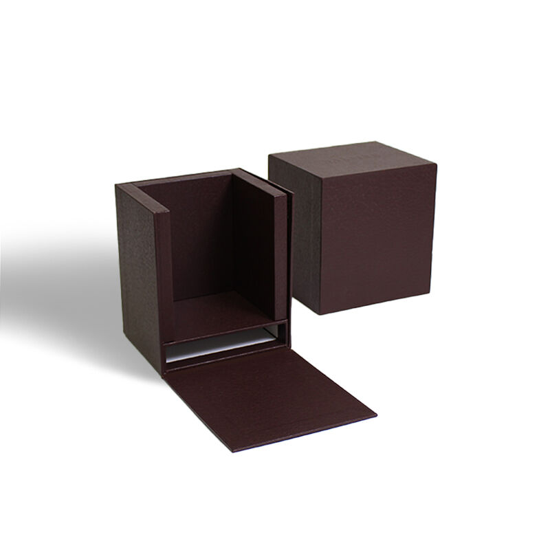 علبة تغليف ساعة يد واحدة من شركة CF علبة تخزين من جلد البولي يوريثان الصناعي علبة هدايا عرض مخصصة للساعات