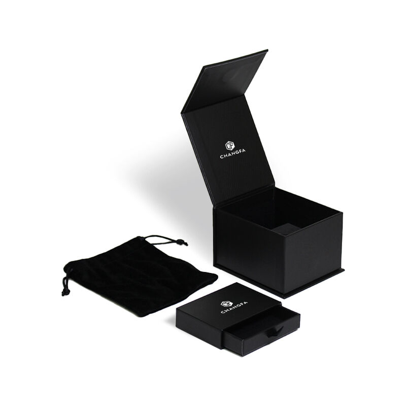 CF Custom Printed logo Magnetic Closure  Perfume Bottle Gift Box with Detachable Drawer Recyclable Cardboard Rigid Box