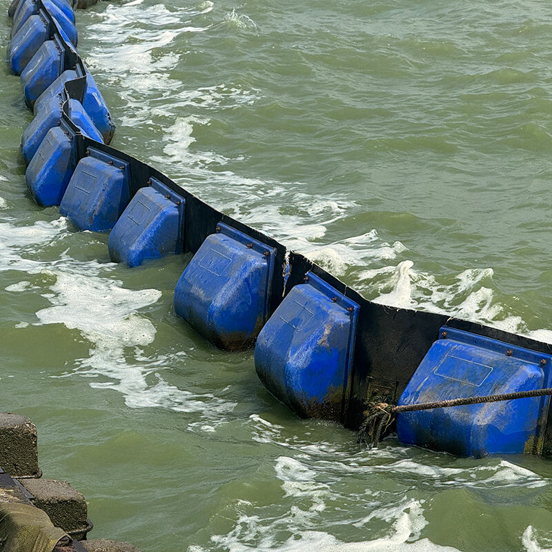 Barrage de confinement flottant en PVC bleu - WGV750D