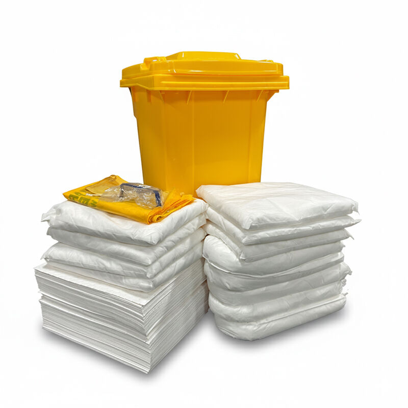 kits de déversement d'huile pour bac roulant de 240 L