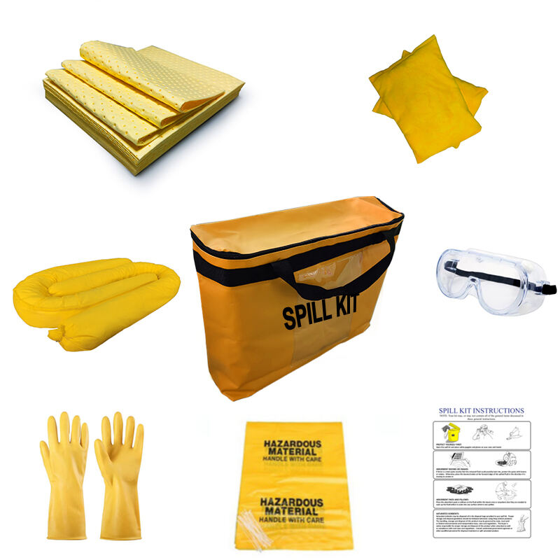 kit de Derrames Químicos y Peligrosos con Bolsa de Transporte de 30L