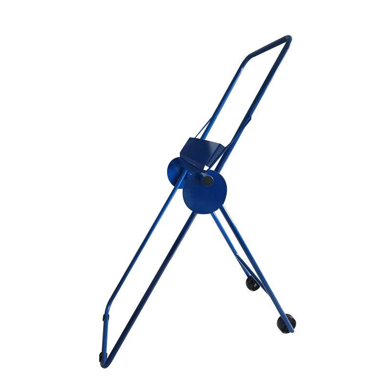 Wipe Accessories Floor-standing Blue Paper Roll Holder with Wheel