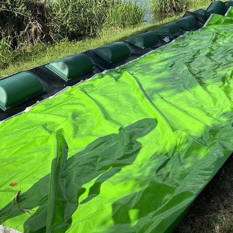 Barrage de confinement flottant en PVC vert - WGV750D