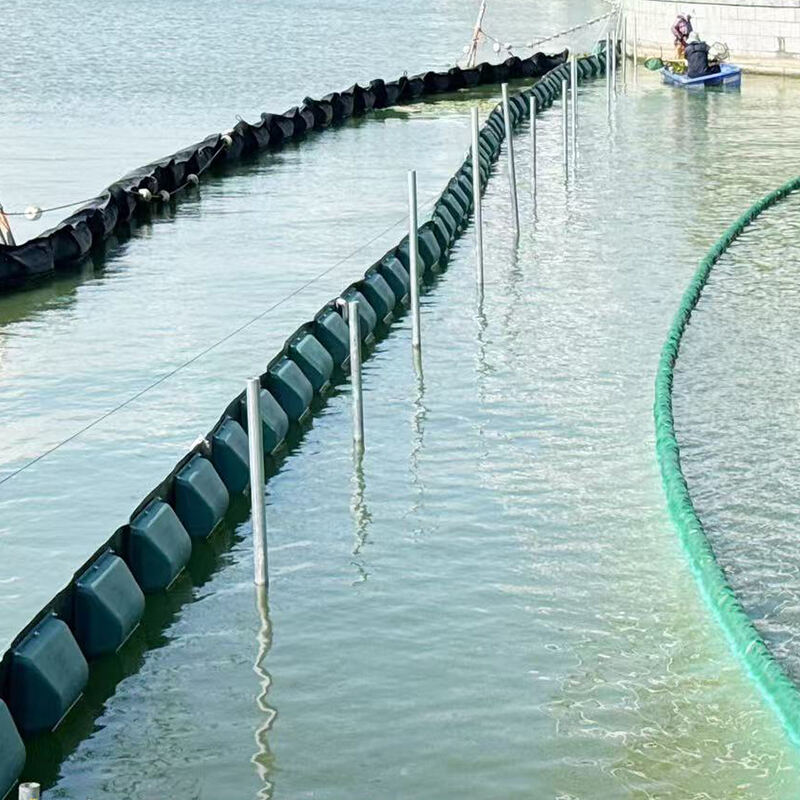 Barrage de confinement flottant en PVC vert - WGV750D