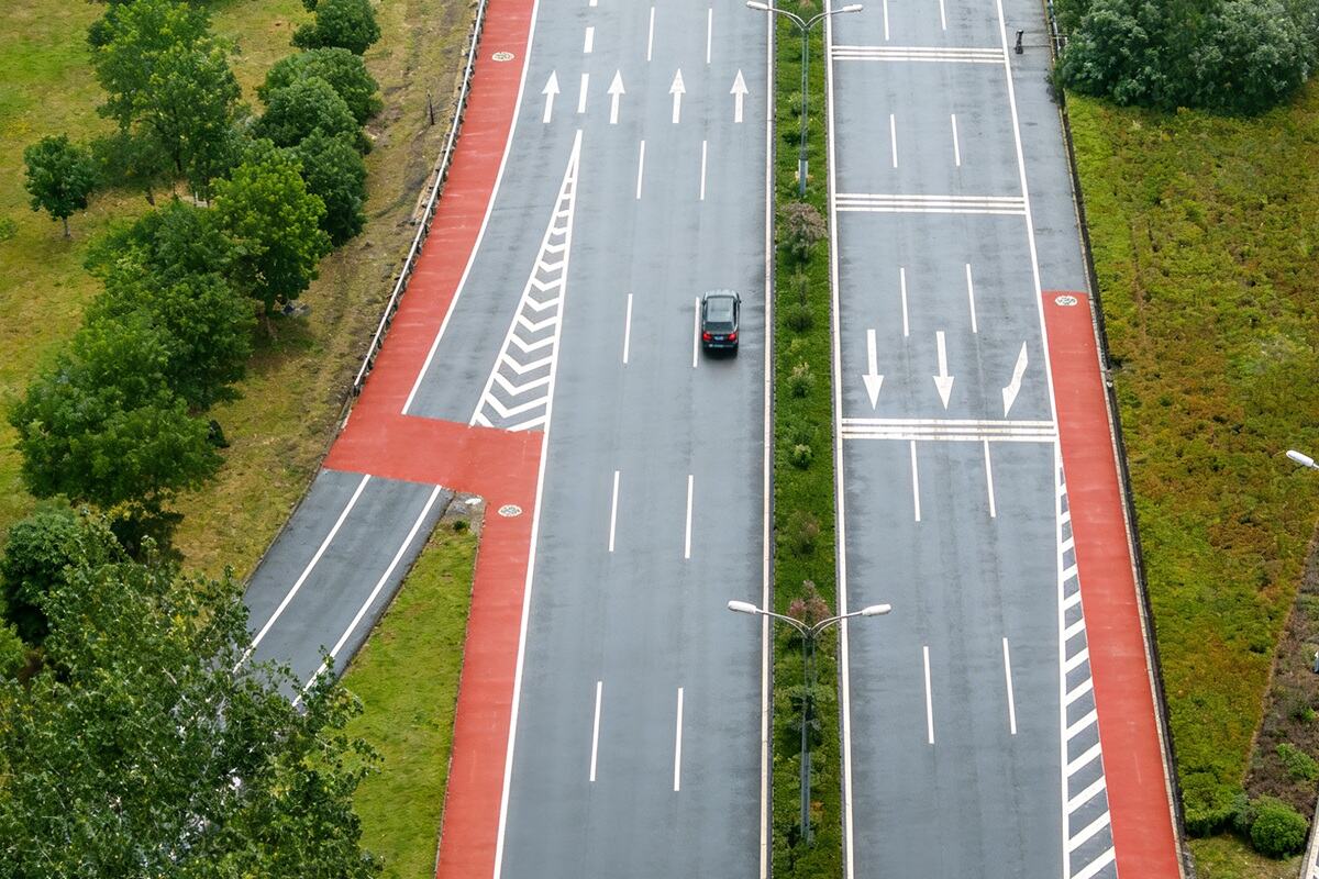 Teyuan Iron Oxide Pigments Empower Urban Safety Colored Roads-1
