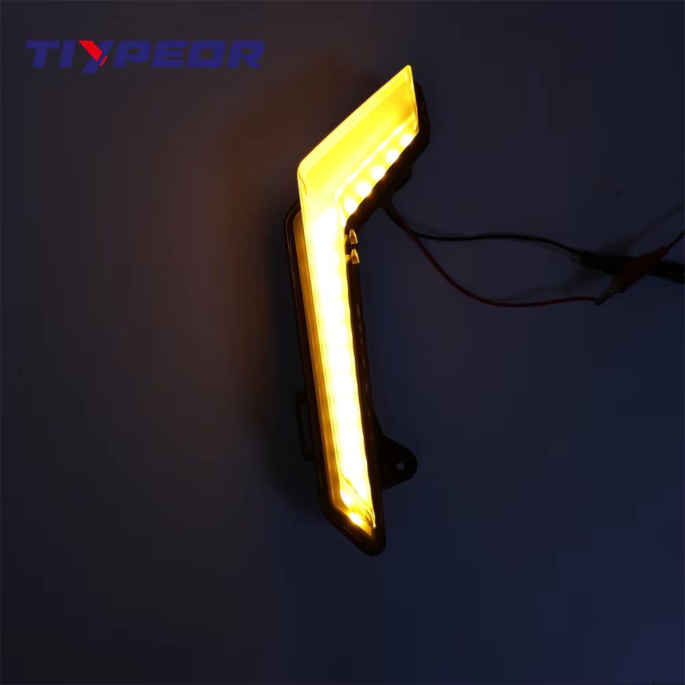 TIYPEOR for ATV UTV Flowing LED Turn Signal Light DRL Front Headlight for Defender 2020+ Defender MAX 2020+Commander 2021 details