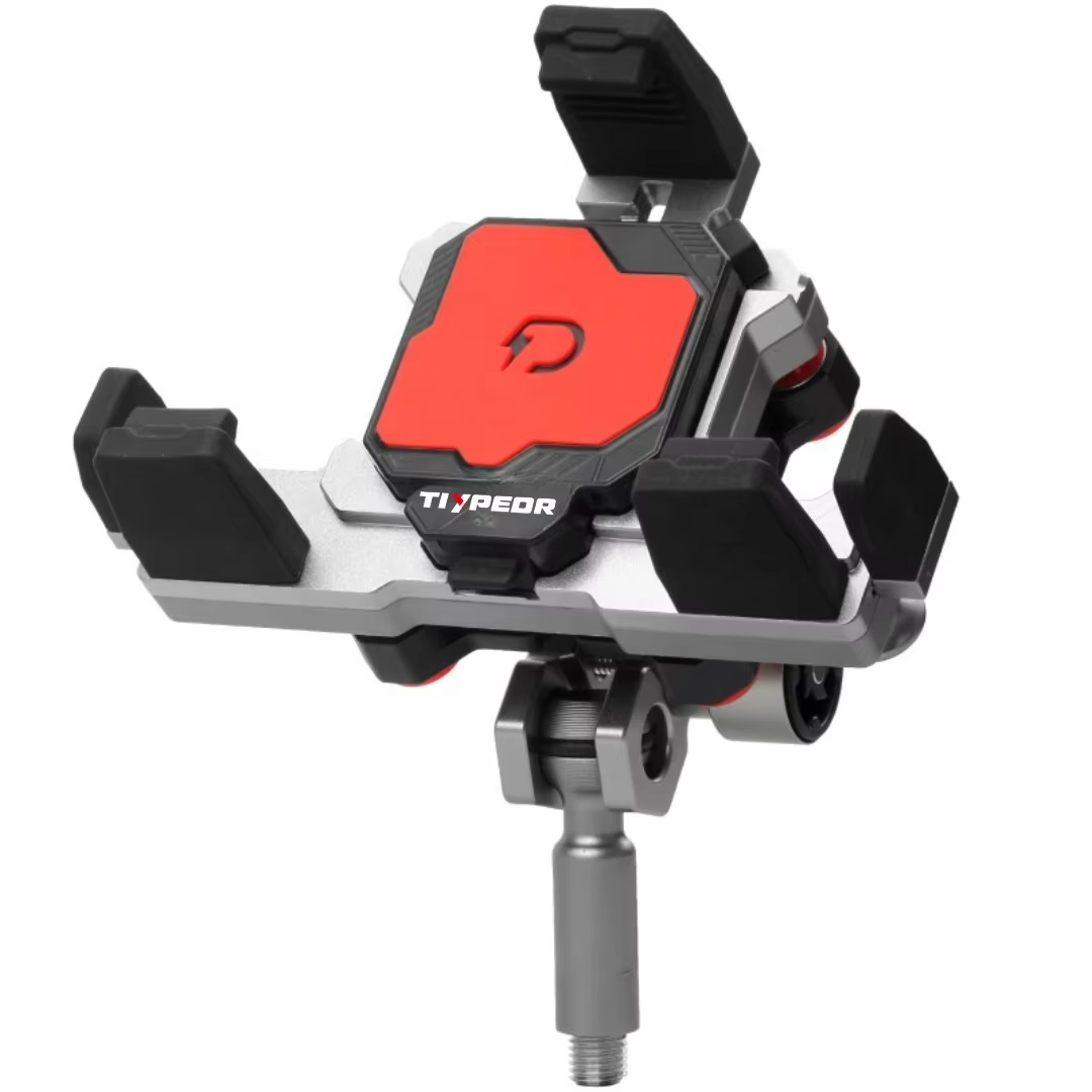 TIYPEOR Motorcycle Universal Phone Holder With Secure Lock E-bike 360 Degree Adjustment Phone Mount Motorcycle Accessories manufacture