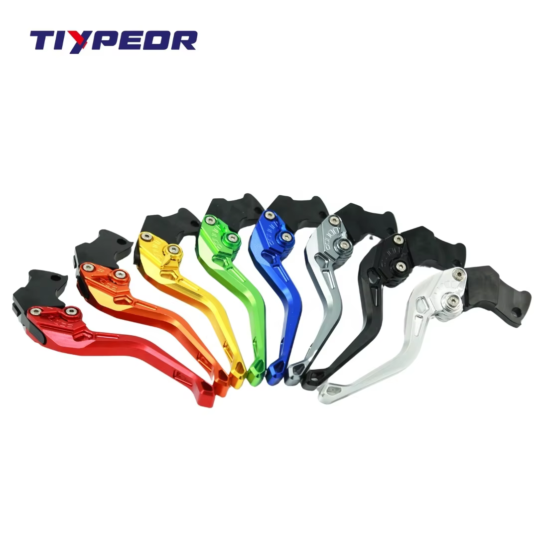 TIYPEOR Motorcycle CNC Aluminum Universal Multi-gear Adjustable Brake Clutch Lever Modification Motorcycle Handle Accessories supplier