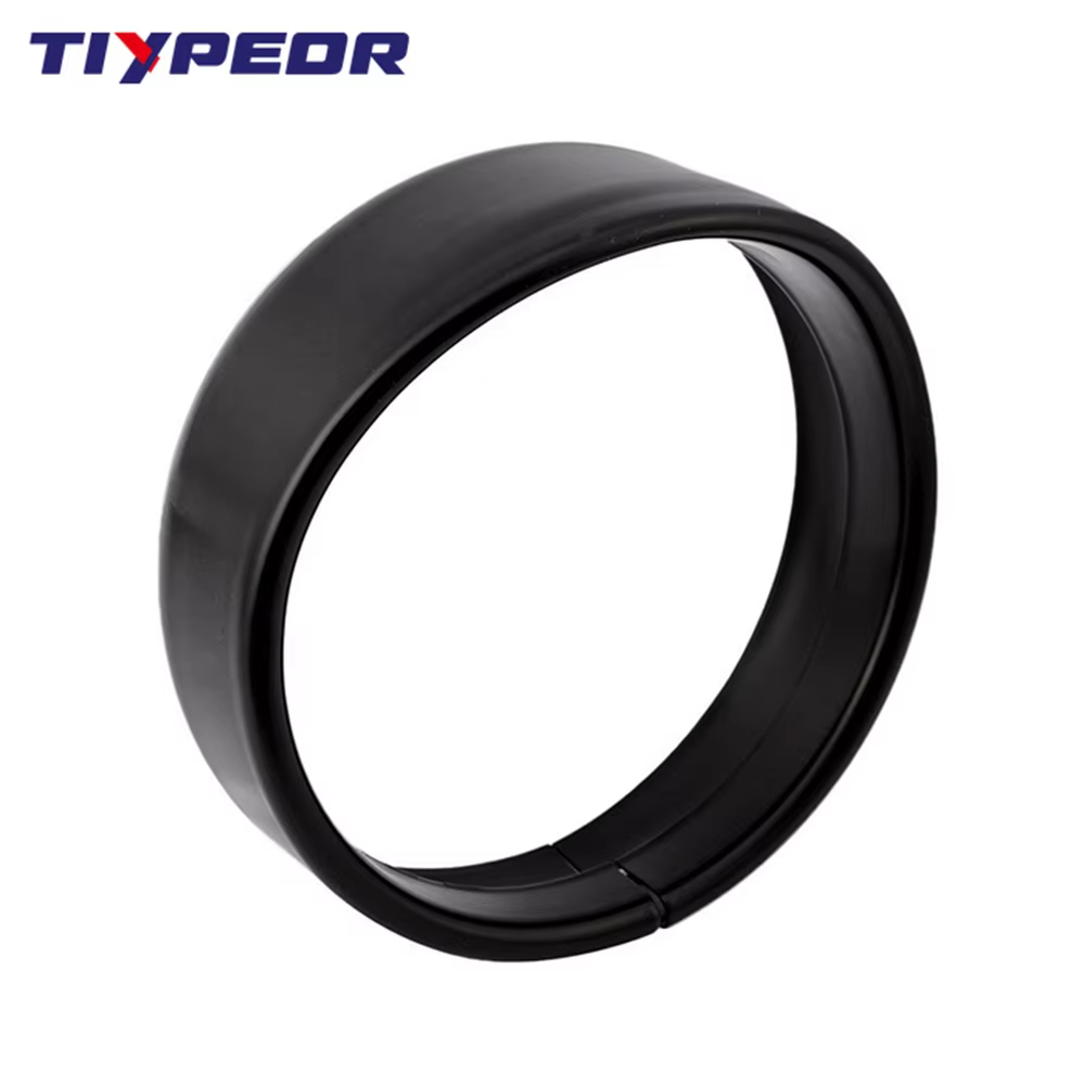 TIYPEOR Pcs of 5.75'' Inch Trim Ring for Motorcycle Led Headlight Black or Chrome for Option factory