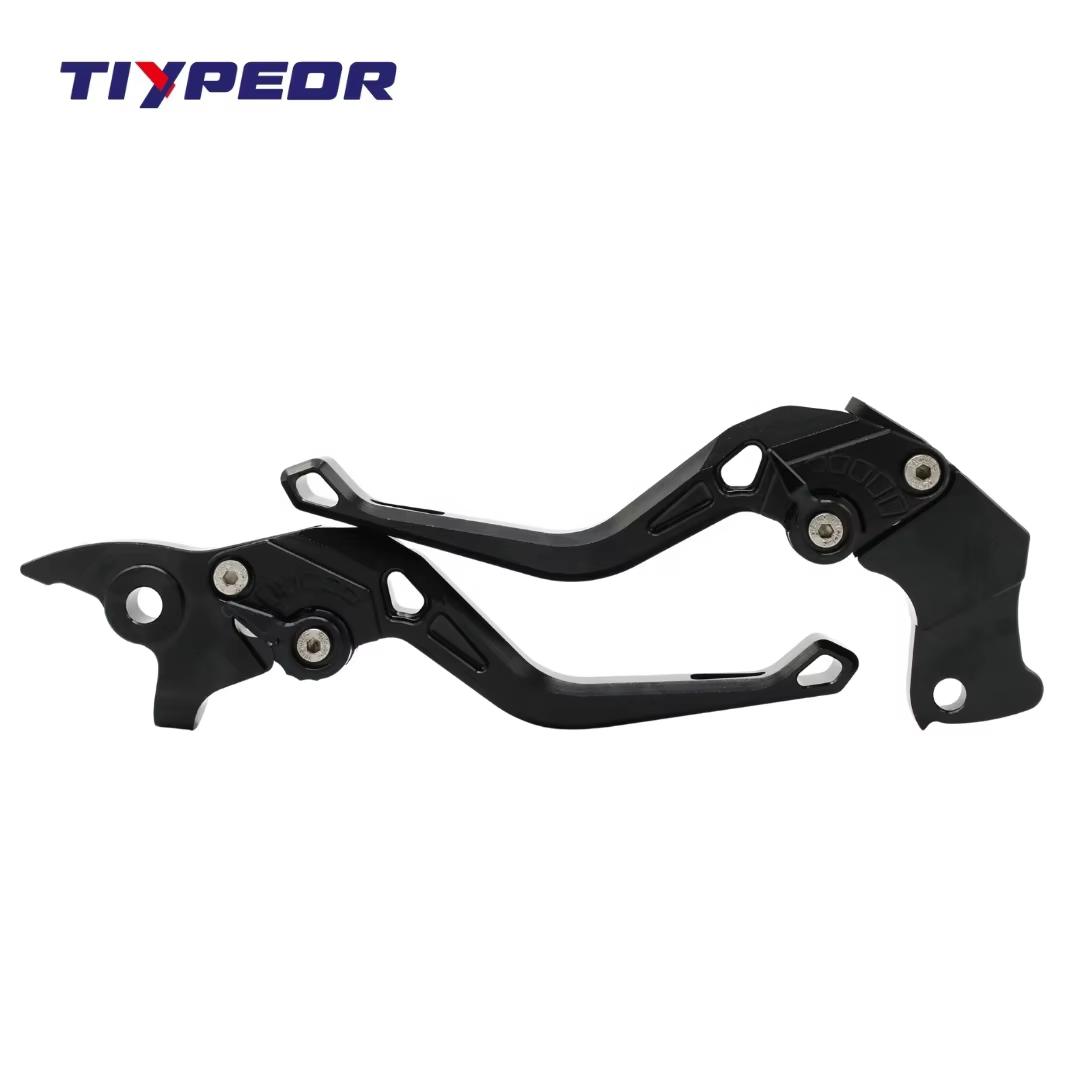 TIYPEOR Motorcycle CNC Aluminum Universal Multi-gear Adjustable Brake Clutch Lever Modification Motorcycle Handle Accessories details