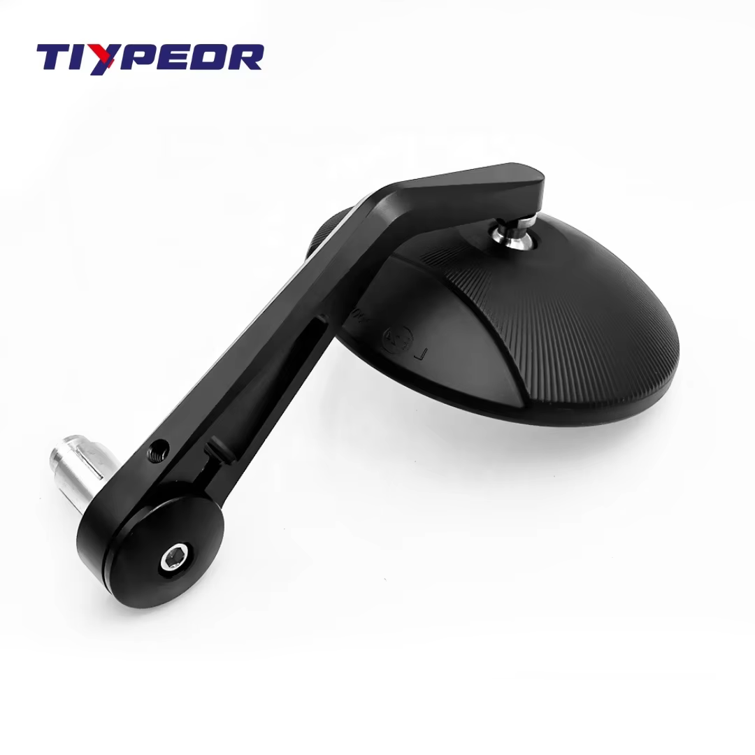 TIYPEOR Universal CNC Aluminium Alloy Adjustable Motorcycle Folding Handle Refitting Customized HD Glass Rearview Mirror manufacture