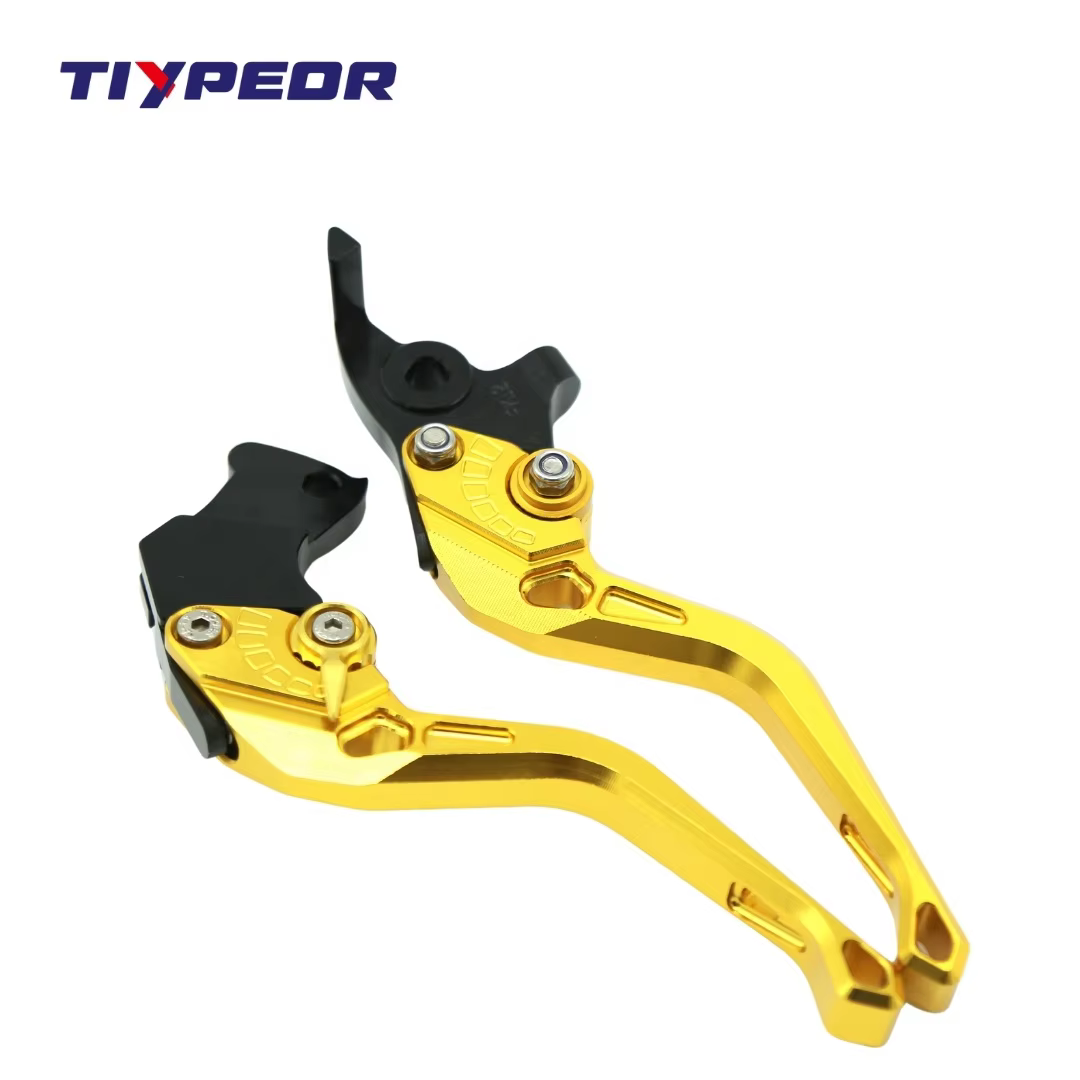 TIYPEOR Motorcycle CNC Aluminum Universal Multi-gear Adjustable Brake Clutch Lever Modification Motorcycle Handle Accessories factory