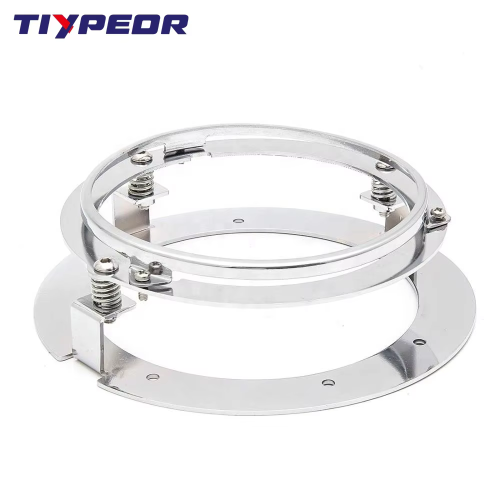 TIYPEOR Round Led Headlight 5.75'' Bracket Led Headlight 5.75 Inch Headlight Mounting Bracket for harley Motorcycle manufacture