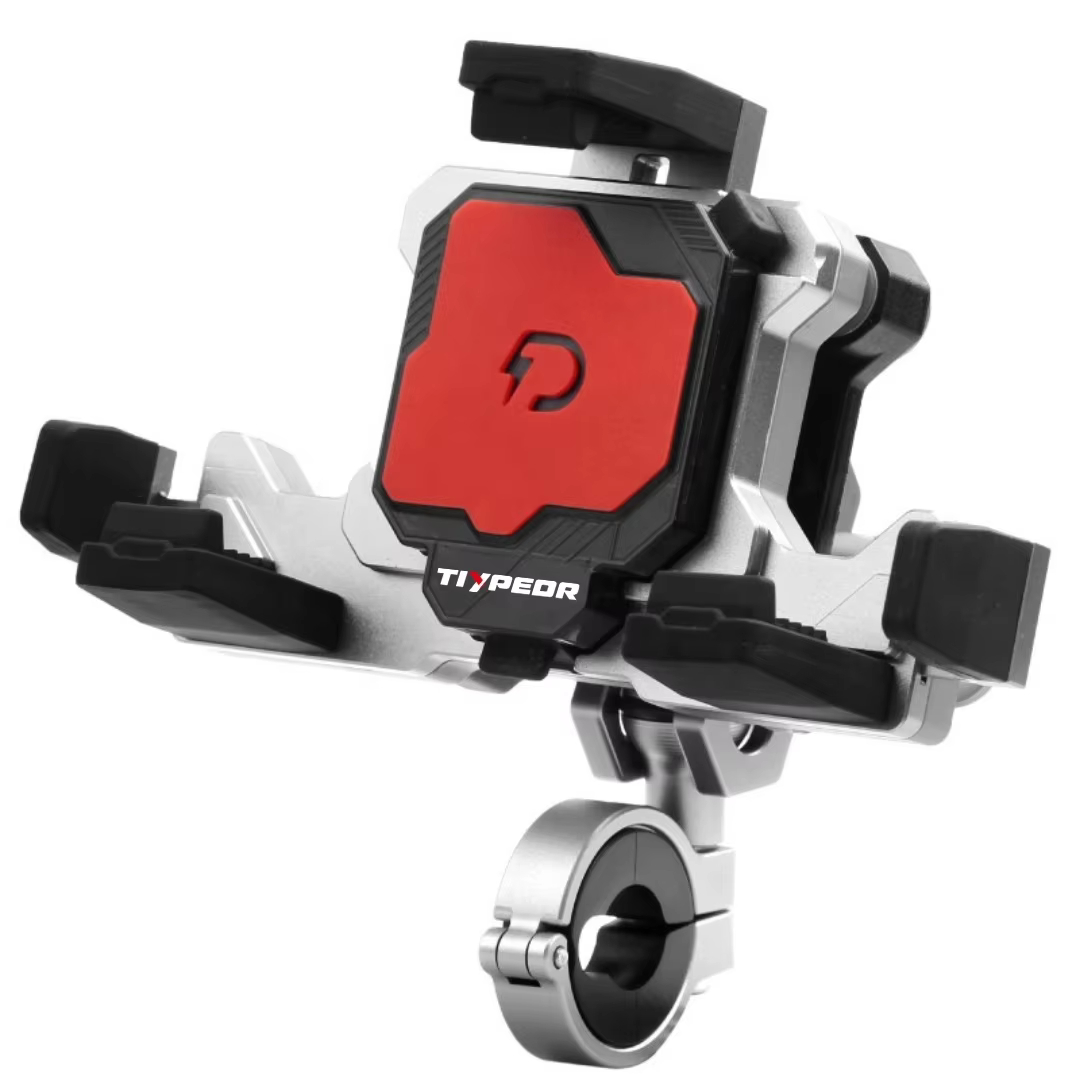 TIYPEOR Motorcycle Universal Phone Holder With Secure Lock E-bike 360 Degree Adjustment Phone Mount Motorcycle Accessories supplier