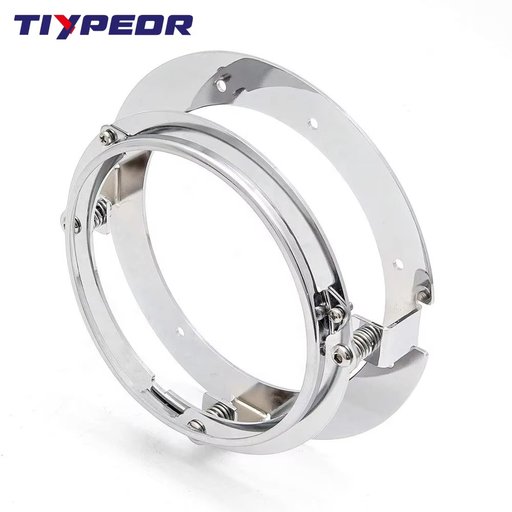 TIYPEOR Round Led Headlight 5.75'' Bracket Led Headlight 5.75 Inch Headlight Mounting Bracket for harley Motorcycle factory