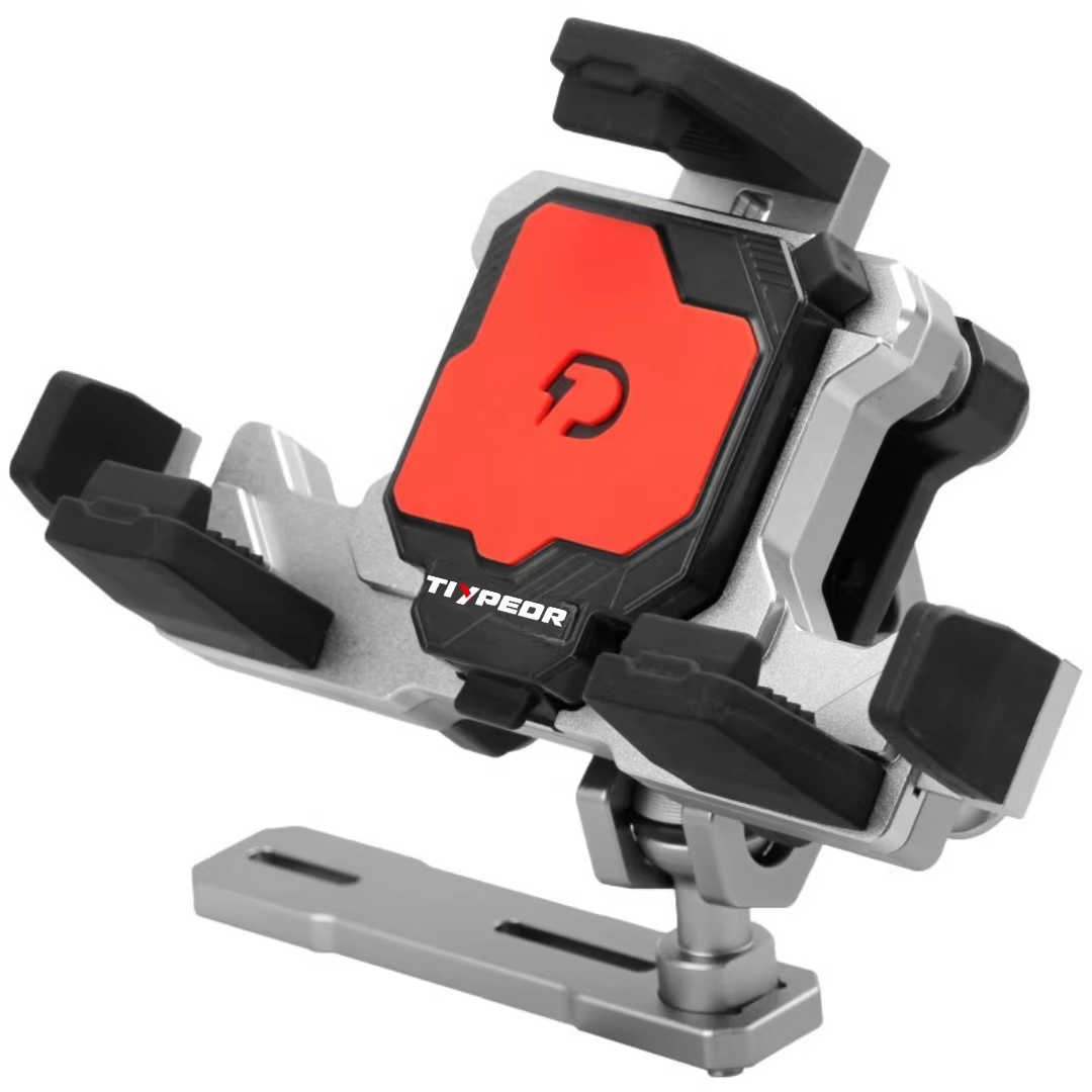 TIYPEOR Motorcycle Universal Phone Holder With Secure Lock E-bike 360 Degree Adjustment Phone Mount Motorcycle Accessories supplier