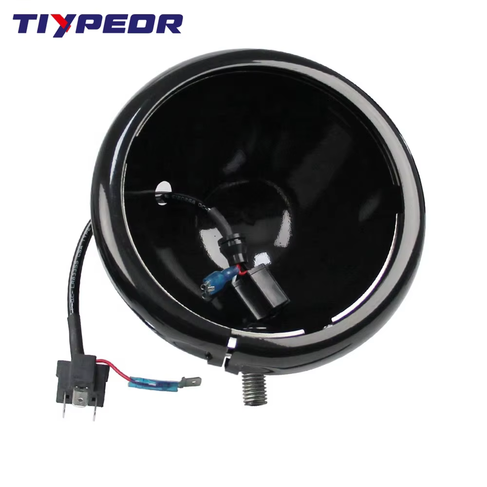 TIYPEOR 5.75 Inch Fog Light Housing Bucket Fog Light Holder Motorcycle Mount Bucket for Harley factory