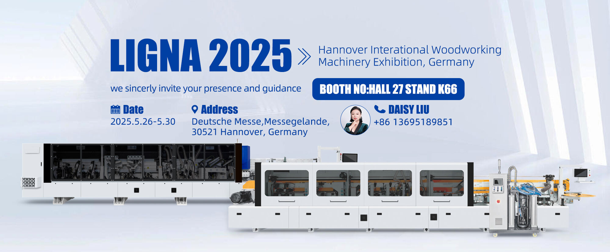 Welcome to our Hannover International Woodworking Machinery Exhibition, Germany