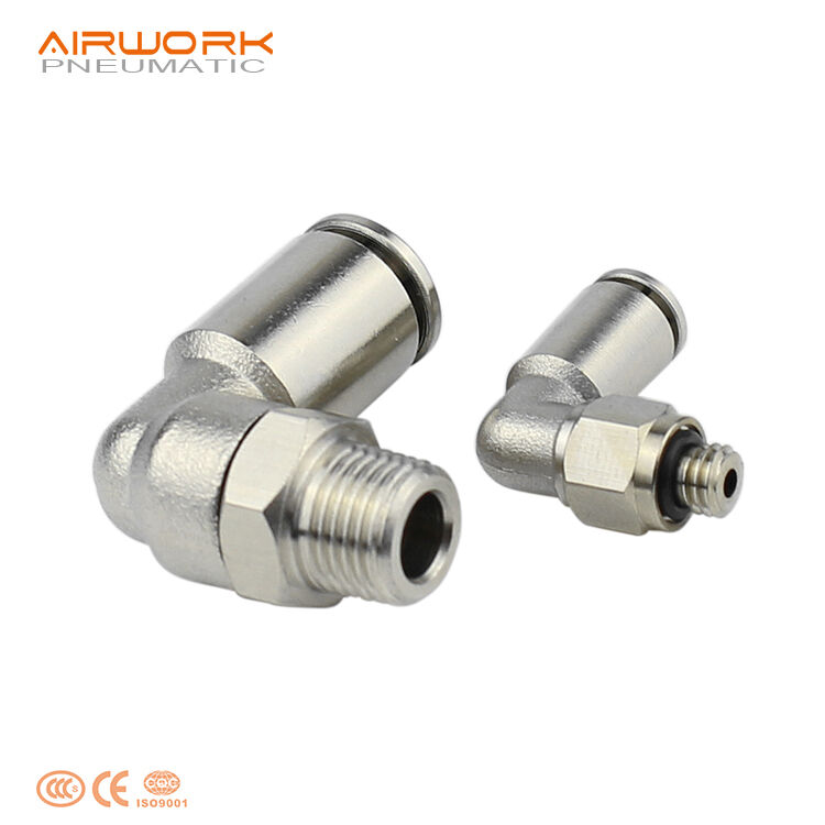 Elbow Male Thread Nickel-Plated Brass Push-In Fittings