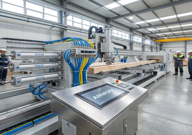 Solutions pneumatiques pour l'industrie du bois : améliorer la production et la longévité
