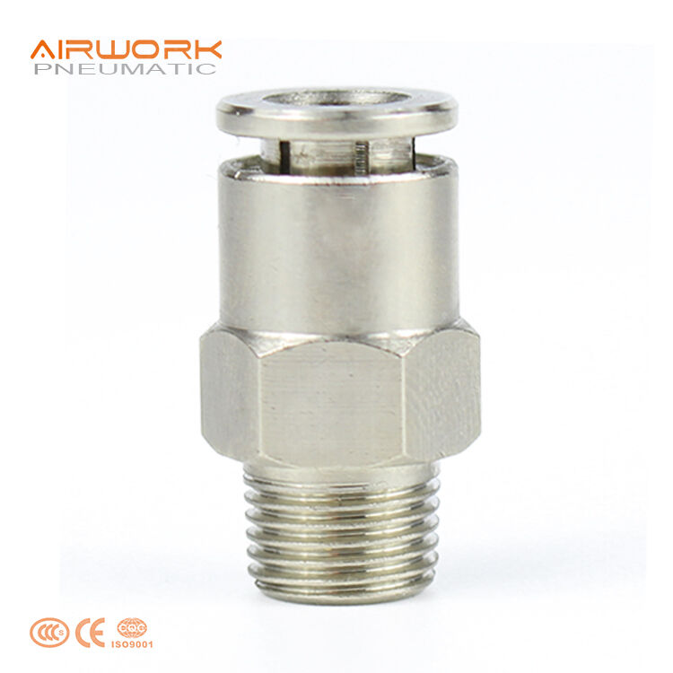 Brass Male Straight Push-in Fittings (One-Touch fittings)