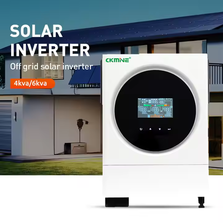 CKMINE Off-Grid Solar Inverter 27A Maximum PV Input Current String Inverter for Home Use 4kw/ 6kw