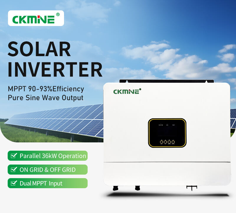 CKMINE 6KW 6KVA OFF GRID SOLAR INVERTER DUAL MPPT INPUT WITH WIFI