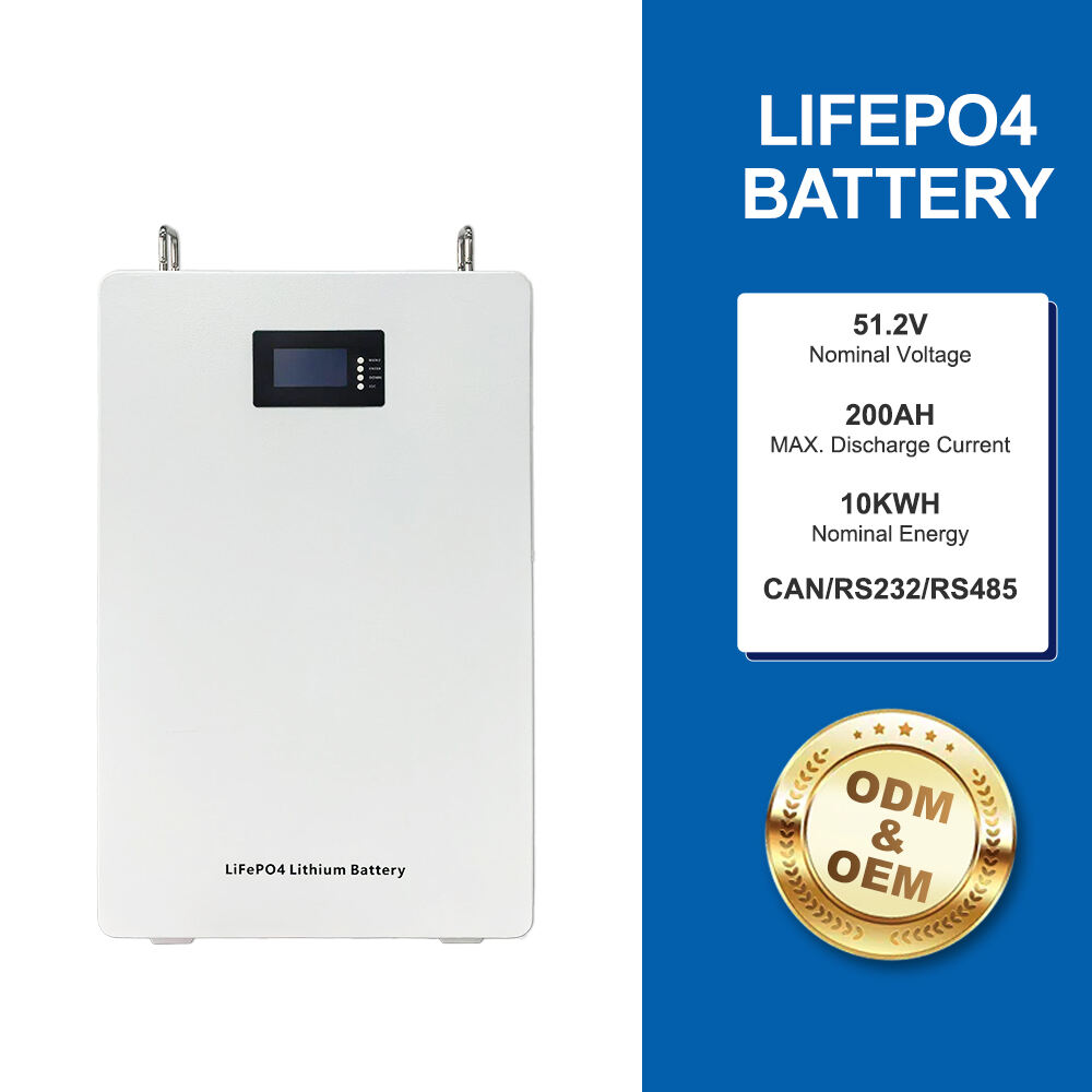 51.2V 200AH 10KWH LiFePO4 Battery – High-Capacity Energy Storage with CAN/RS232/RS485 Communication (ODM/OEM Supported)