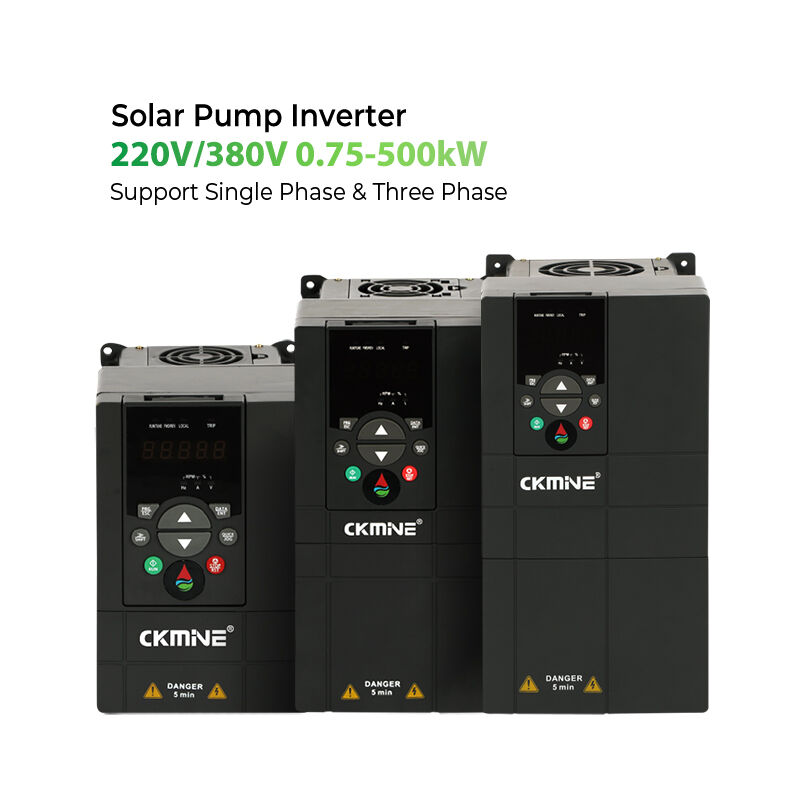 CKMINE 0,75-2,2 kW 220 V 380 V zonnepompomvormer van gelijkstroom naar wisselstroom voor waterpompen, VFD-groothandel voor irrigatie