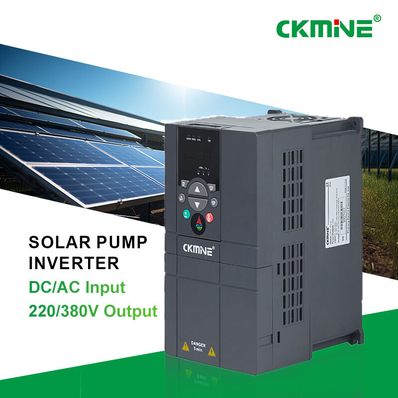 CKMINE-ის მზის ცვლადი სიხშირის კონტროლერი (VFD) 7,5 კვტ / 7500 ვტ, სამფაზიანი, 380 ვ, ქარხნული გაყიდვების ინვერტერი, MPPT დამუშავება, მუდმივი დენის გადაყვანა ცვლად დენში, ცვლადი სიხშირის მარეგულირებელი მოწყობილობა წყლის პუმპის ძრავისთვის