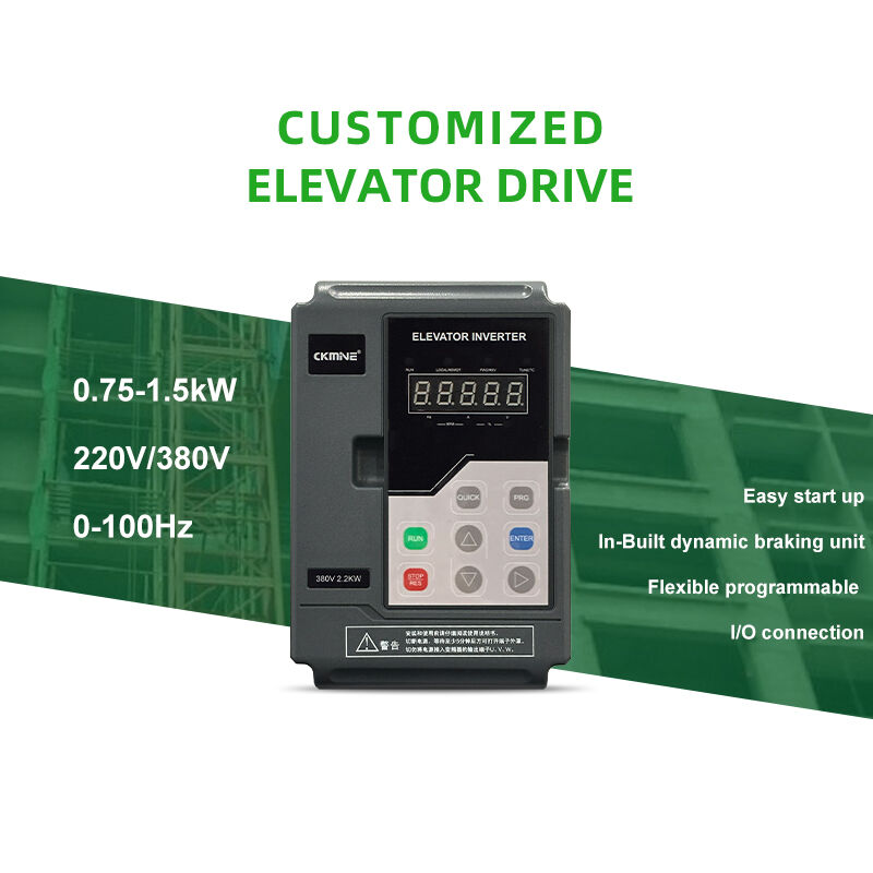 Bộ biến tần tần số thang máy CKMINE KM500L, công suất thấp 1,5 kW, điện áp 230 V, ba pha, dòng định mức 3,7 A, điều khiển thang máy và băng chuyền cuốn (escalator) AC VVVF, bộ điều khiển biến tần (VFD) và điều khiển tốc độ biến đổi (VSD)