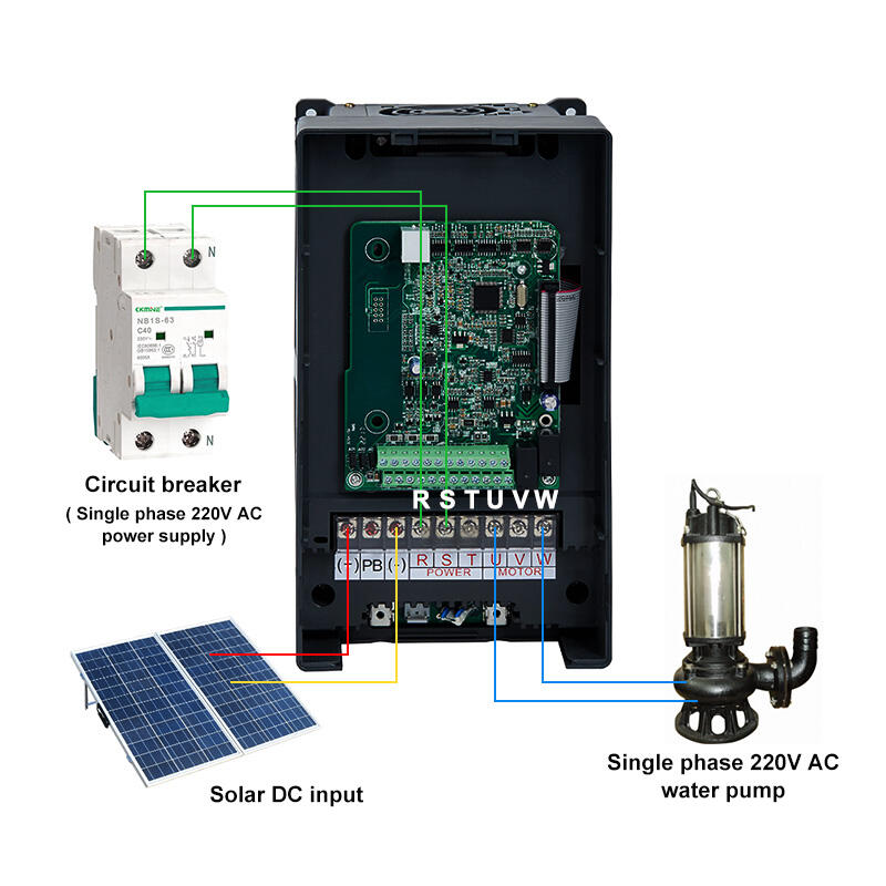 CKMINE 0.75-2.2kW পাম্প VFD ড্রাইভ মিনি 220V সিঙ্গেল ফেজ অফগ্রিড ডিসি এসি সোলার ভেরিয়েবল ফ্রিকোয়েন্সি ইনভার্টার MPPT ওয়াটার পাম্পিং 3HP