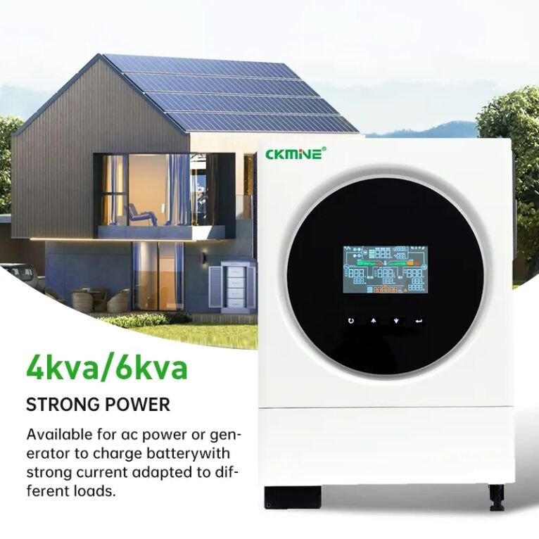 Dualer AC-Ausgang 4 kW 6 kW netzunabhängiger Hybrid-Solarwechselrichter, breiter PV-Eingang mit berührbarem Farbdisplay, integriertem WLAN